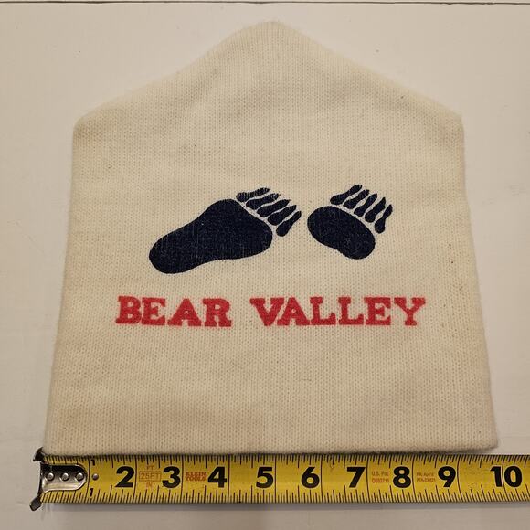 Vintage Bear Valley Ski Hat Beanie Winter Snow Adult Size‎ - Picture 9 of 9